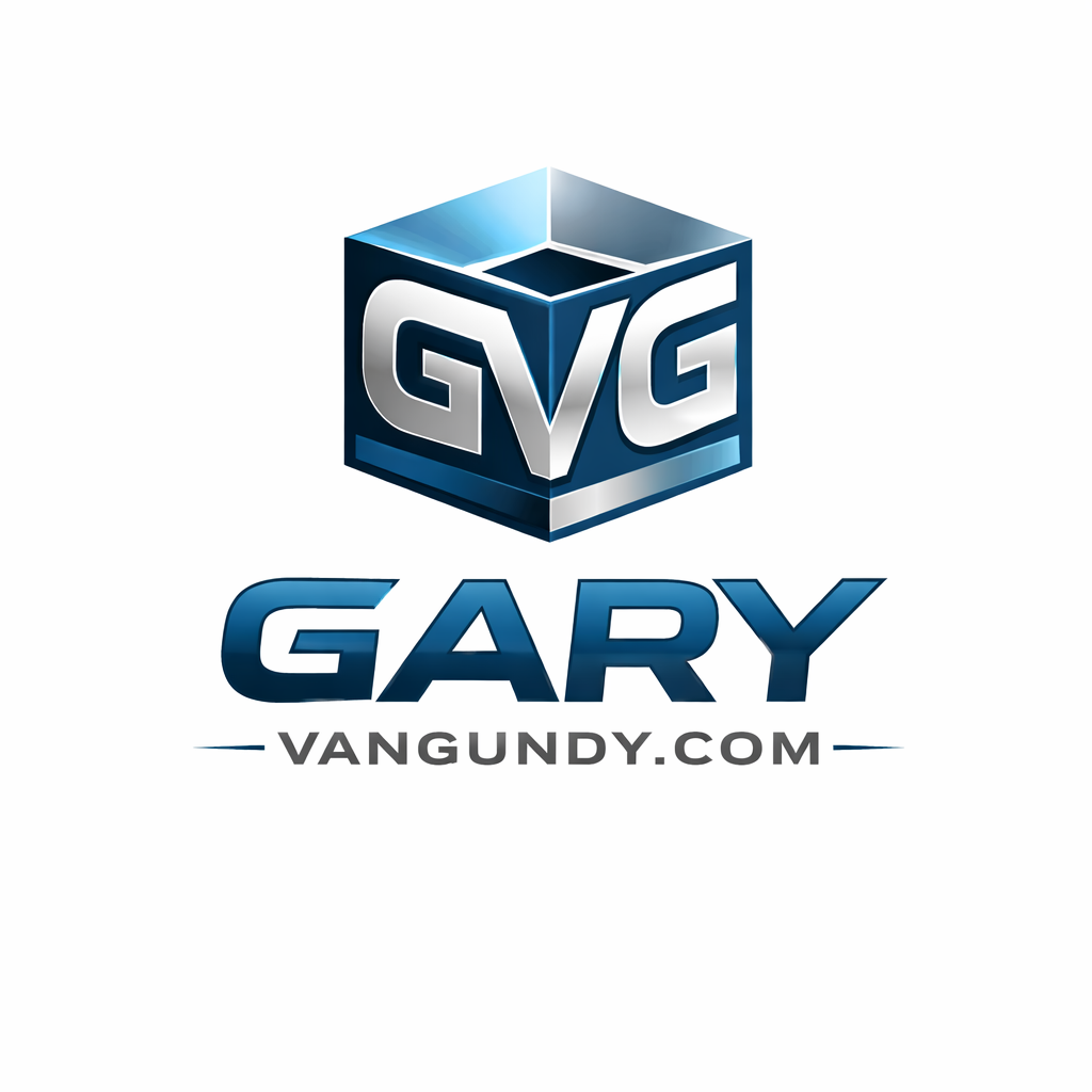 Logo with 'GVG' and 'Gary Vangundy.com' on a white background
