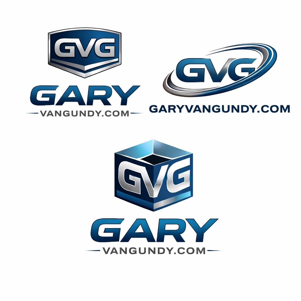 Collection of GVG and Gary logos on a white background
