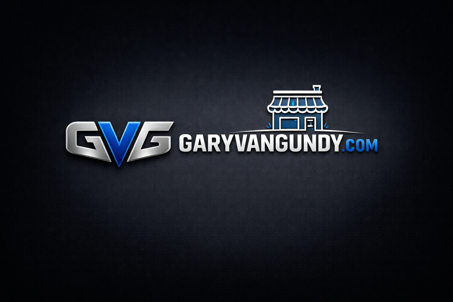 Logo for GaryVangundy with a dark background