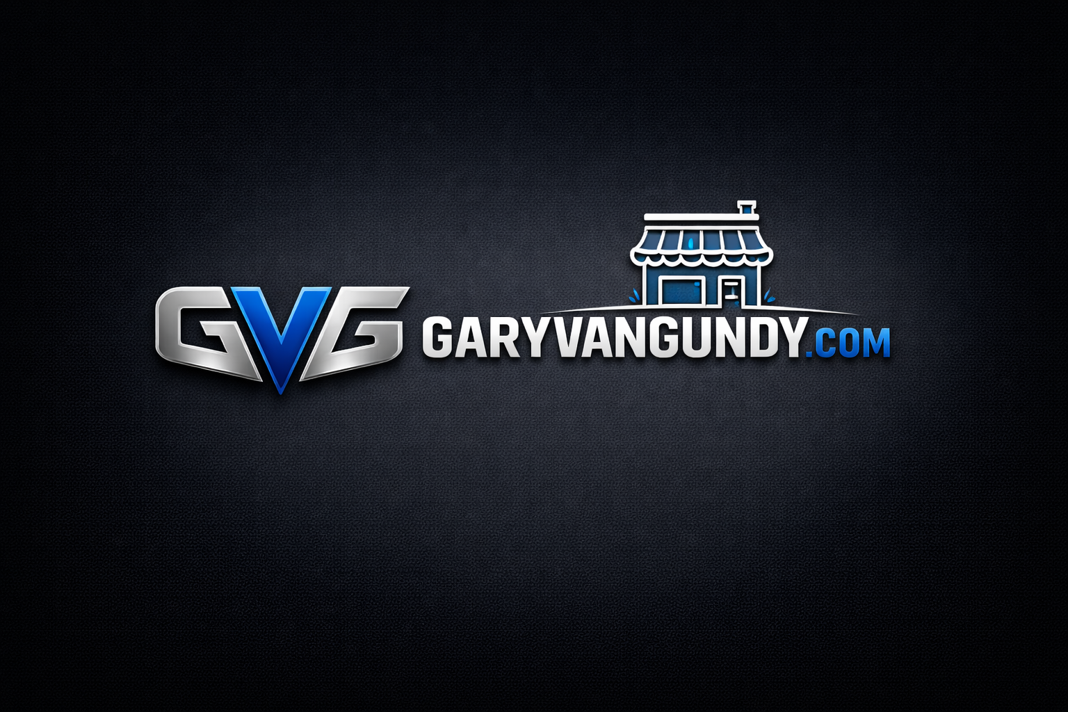 Logo for GaryVangundy with a dark background